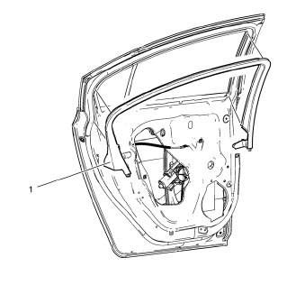 Chevrolet Cruze. Rear Side Door Window Garnish Molding Replacement