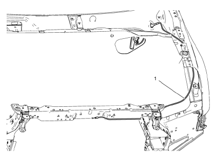 Chevrolet Cruze. Hood Primary Latch Release Cable Replacement