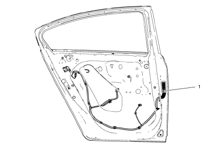 Chevrolet Cruze. Rear Side Door Wiring Harness Replacement