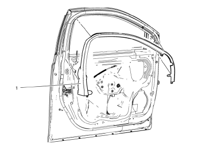 Chevrolet Cruze. Front Side Door Window Garnish Molding Replacement