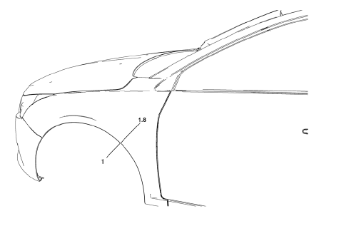 Chevrolet Cruze. Front Fender Emblem/Nameplate Replacement (1.8L 2H0 or 2.0L Diesel)