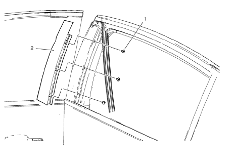 Chevrolet Cruze. Front Side Door Window Frame Rear Cover Replacement