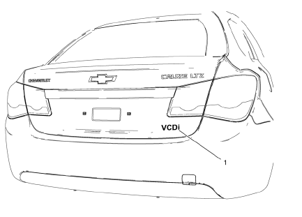 Chevrolet Cruze. Rear Compartment Lid Emblem/Nameplate Replacement (VCDi)