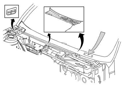 Chevrolet Cruze. Plenum Water Flow Direction and Cleaning