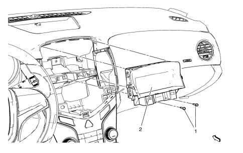 Chevrolet Cruze. Driver Information Display Bezel Replacement