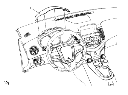 Chevrolet Cruze. Instrument Panel Cluster Trim Plate Replacement