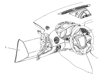 Chevrolet Cruze. Instrument Panel Outer Trim Cover Replacement - Left Side