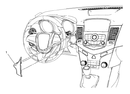 Chevrolet Cruze. Instrument Panel Molding Replacement