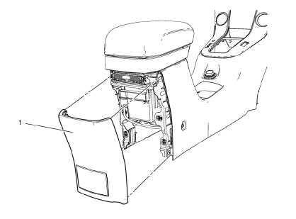 Chevrolet Cruze. Front Floor Console Rear Cover Replacement