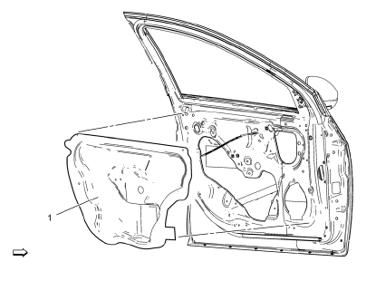 Chevrolet Cruze. Front Side Door Water Deflector Replacement