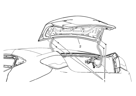 Chevrolet Cruze. Rear Compartment Lid Replacement