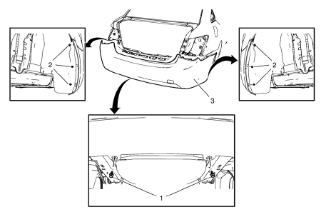 Chevrolet Cruze. Rear Bumper Fascia Replacement