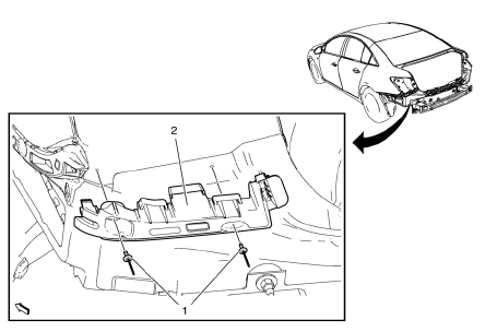Chevrolet Cruze. Rear Bumper Fascia Inner Guide Replacement