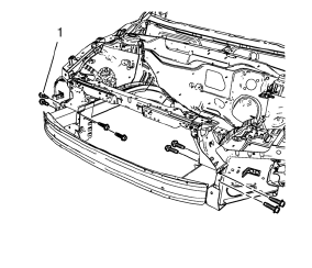 Chevrolet Cruze. Front Bumper Impact Bar Replacement