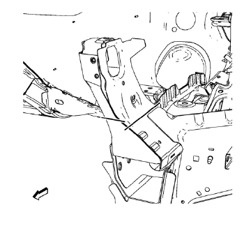 Chevrolet Cruze. Front End Upper Tie Bar Support Sectioning (MIG Brazing)