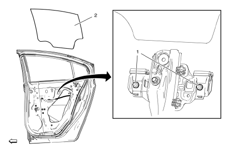 Chevrolet Cruze. Rear Side Door Window Adjustment