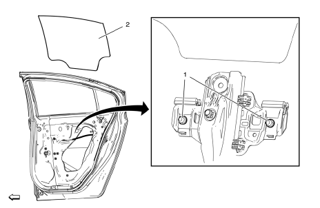 Chevrolet Cruze. Rear Side Door Window Replacement