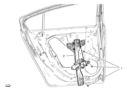 Chevrolet Cruze. Rear Side Door Window Regulator Replacement