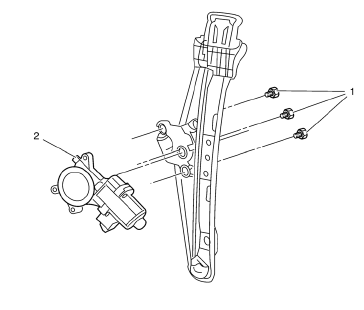 Chevrolet Cruze. Rear Side Door Window Regulator Motor Replacement