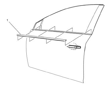 Chevrolet Cruze. Front Side Door Window Outer Sealing Strip Replacement