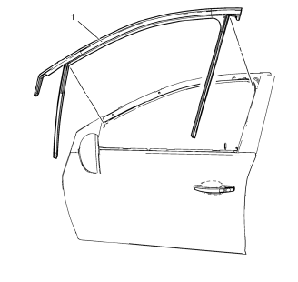 Chevrolet Cruze. Front Side Door Window Weatherstrip Replacement