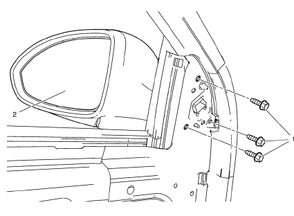 Chevrolet Cruze. Outside Rearview Mirror Replacement