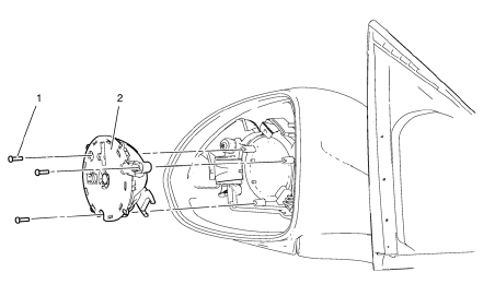 Chevrolet Cruze. Outside Rearview Mirror Motor Replacement