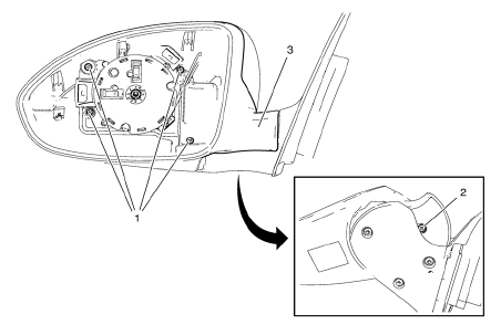 Chevrolet Cruze. Outside Rearview Mirror Housing Replacement