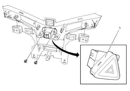 Chevrolet Cruze. Hazard Warning Switch Replacement