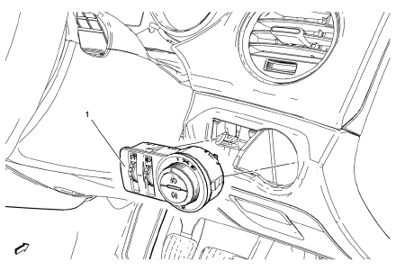 Chevrolet Cruze. Instrument Panel Lamp Dimmer Switch Replacement (Right Hand Drive)