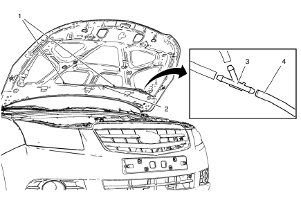 Chevrolet Cruze. Windshield Washer Nozzle Hose Replacement