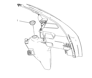 Chevrolet Cruze. Windshield Washer Solvent Container Grommet Replacement