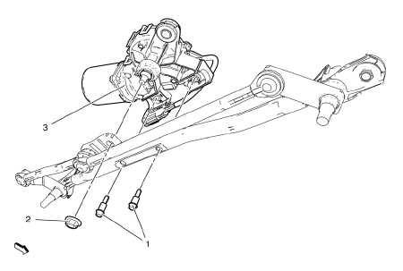 Chevrolet Cruze. Windshield Wiper Motor Replacement