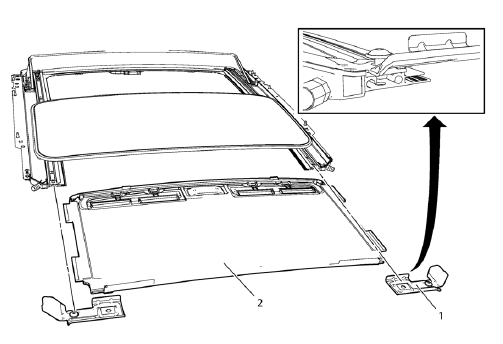 Chevrolet Cruze. Sunroof Sunshade Replacement