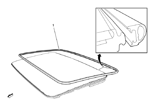 Chevrolet Cruze. Sunroof Window Seal Replacement