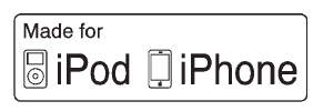 “Made for iPod and iPhone” means that an electronic accessory has been designed