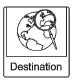 Press the Destination screen button to display the Destination Entry home page