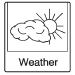 Press the Weather screen button (if equipped) to display the weather main page.