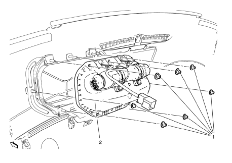 Chevrolet Cruze. Instrument Panel Inflatable Restraint Module Replacement