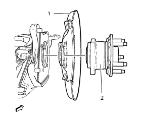 Chevrolet Cruze. Rear Wheel Bearing and Hub Replacement (Disc Brake)