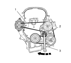 Chevrolet Cruze. Generator Air Conditioning Compressor,Power Steering Pump Belt Replacement