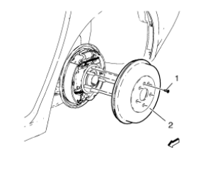 Chevrolet Cruze. Brake Drum Replacement