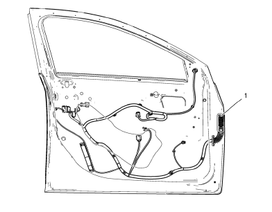 Chevrolet Cruze. Front Side Door Wiring Harness Replacement