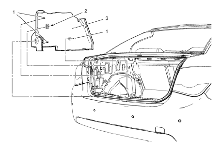 Chevrolet Cruze. Body Side Trim Panel Replacement - Left Side