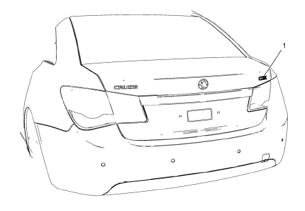 Rear Compartment Lid Emblem Assembly