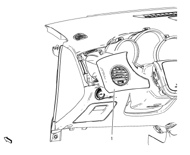 Chevrolet Cruze. Instrument Panel Upper Trim Panel Replacement - Left Side