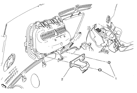 Chevrolet Cruze. Instrument Panel Inflatable Restraint Module Bracket Replacement