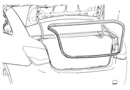 Rear Compartment Lid Weatherstrip