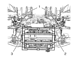 Note: Positioning pins (1) of CH 49289 adapter MUST be extended in